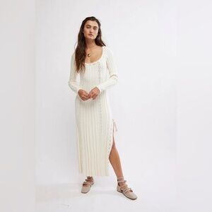Free People | Dresses | Free People Heart Of Gold Midi Dress In Egret S | Poshmark Free People | Dresses | Free People Heart Of Gold Midi Dress In Egret S | Poshmark